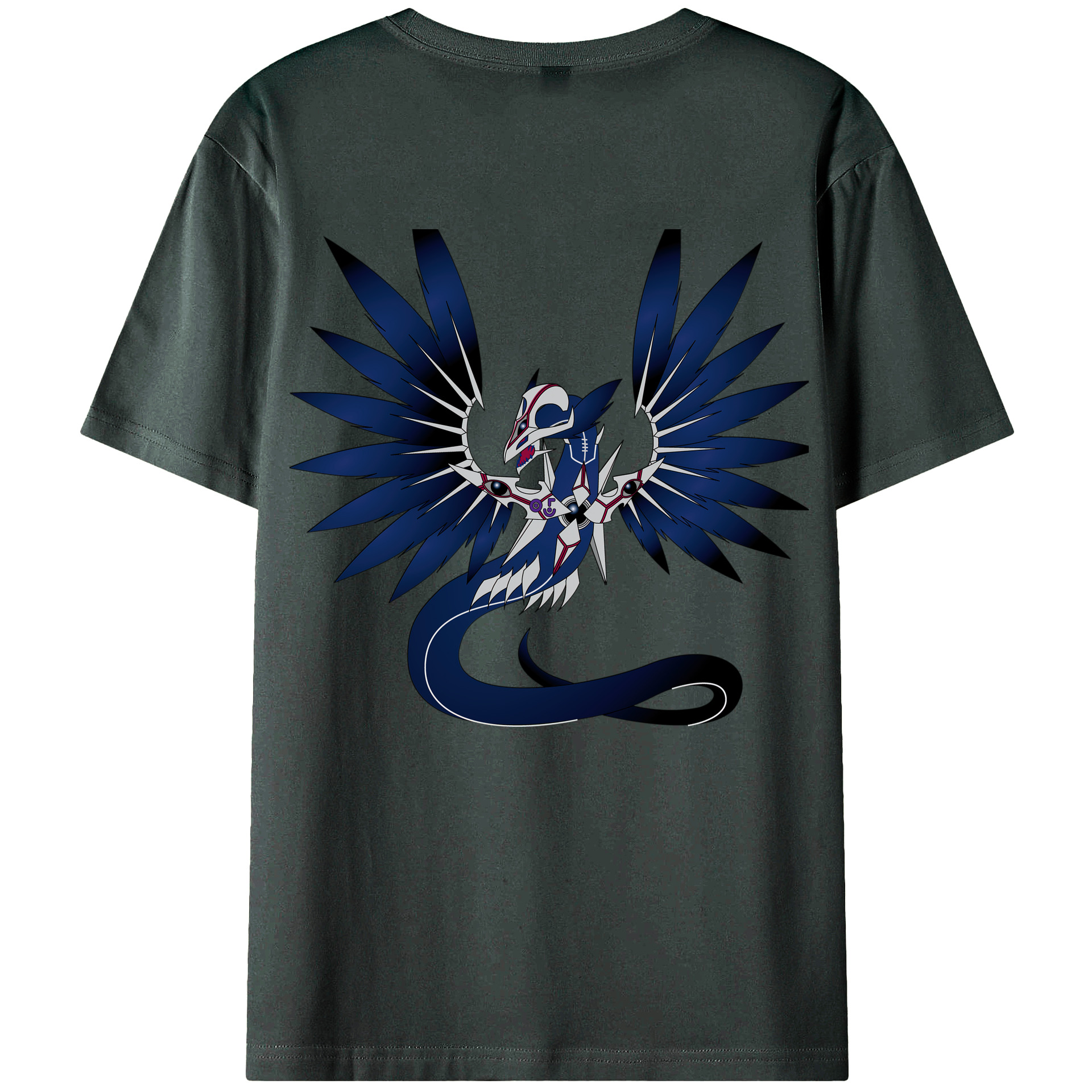 （画像用） 遊☆戯☆王 Yu-Gi-Oh! 綿100％ メンズ半袖Tシャツ（バックプリント） 通気性